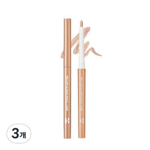 홀리카홀리카 멜로우 글라이딩 펜슬 라이너 0.3g, 05 퓨어 멜로우, 3개