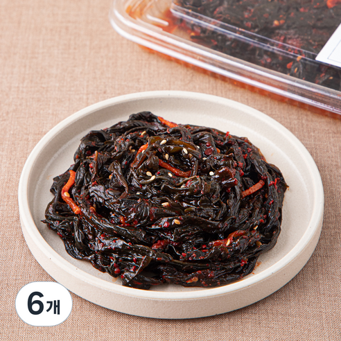 식탁위의사계 고추잎 무침, 180g, 6개