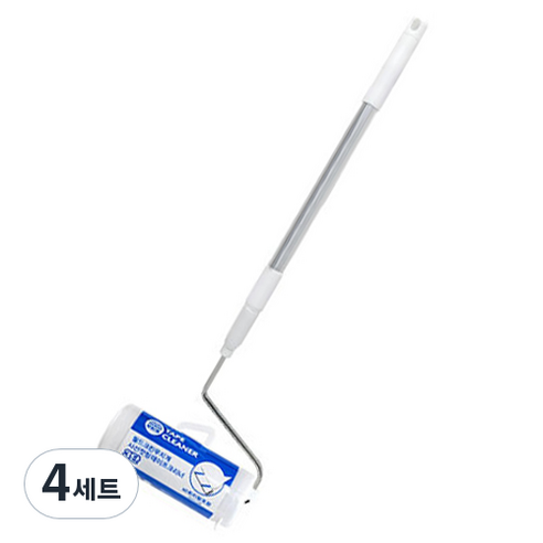 월드크린 테이프 크리너 3단 롱핸들 + 60회 리필, 4세트