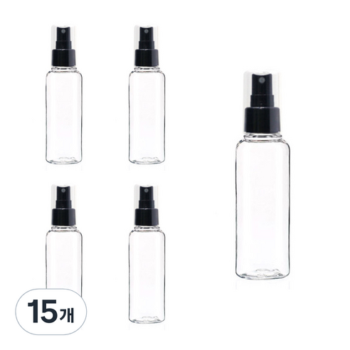 미스트 스프레이공병 100ml, 검정, 15개