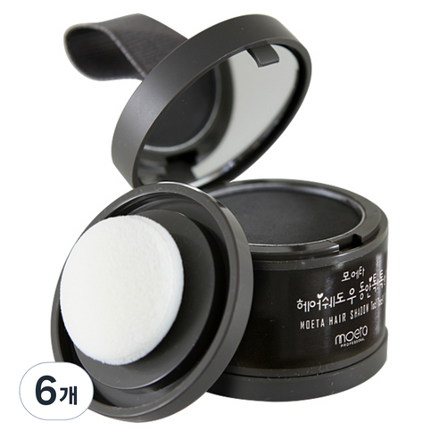 모에타 헤어쉐도우 동안톡톡 4g, 흑색, 6개