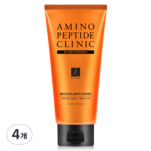 엘라스틴 아미노펩타이드 극손상 집중케어 트리트먼트, 300ml, 4개