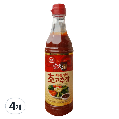 사조 해표 순창궁 햅쌀 초고추장, 1kg, 4개