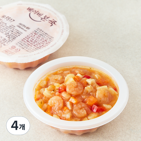 베이비본죽 아이 깐쇼새우, 100g, 4개