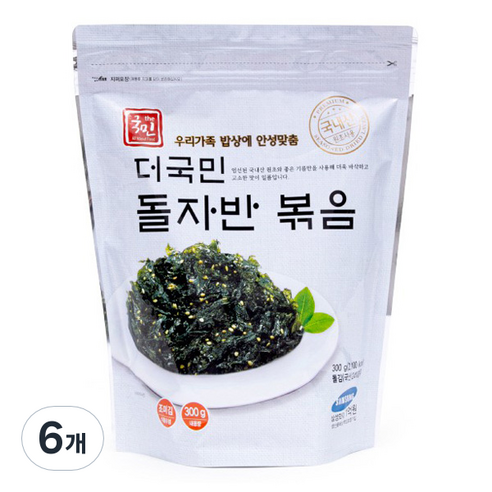 더국민 광천 돌자반 볶음, 300g, 6개