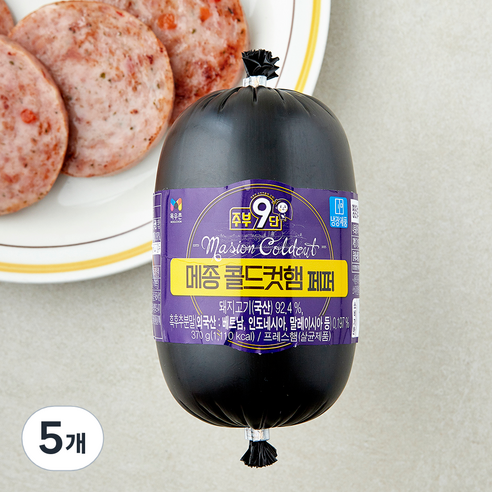 주부9단 메종 콜드컷햄 페퍼, 370g, 5개