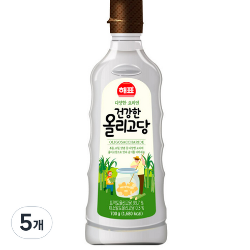 해표 건강한 올리고당, 700g, 5개