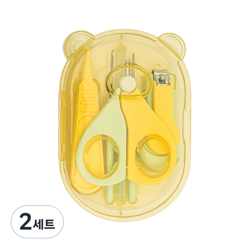 더마더 아기 손톱깎이 6종세트, YELLOW, 2세트