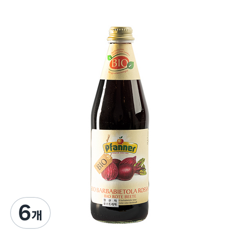 파너 유기농 비트루트 주스, 500ml, 6개