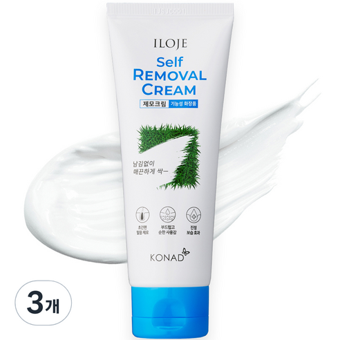 아이로제 셀프 제모 크림, 100ml, 3개