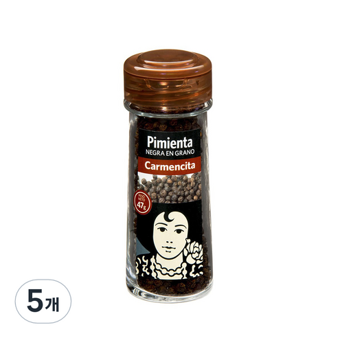 카르멘시타 통흑후추, 47g, 5개