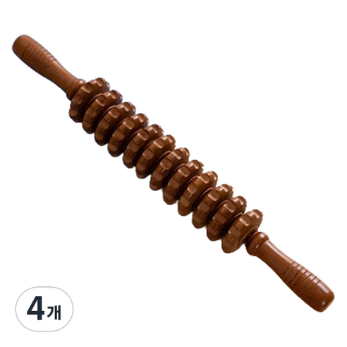 모두의시작 원목 나무 마사지 롤러, 스타일5, 4개