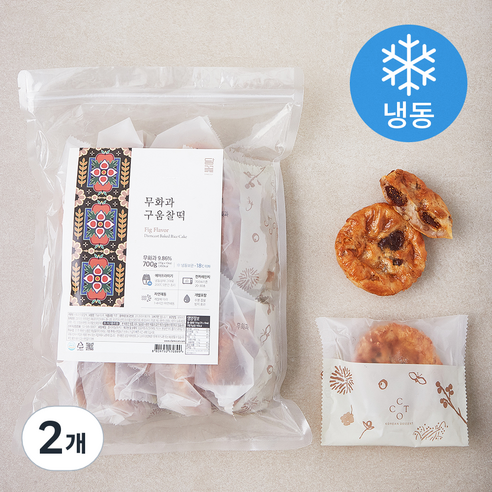 담꽃 구움찰떡 무화과맛 10입 (냉동), 700g, 2개