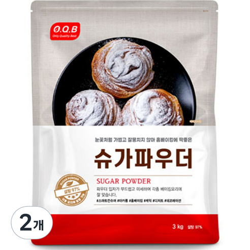 OQB 슈가파우더, 3kg, 3개