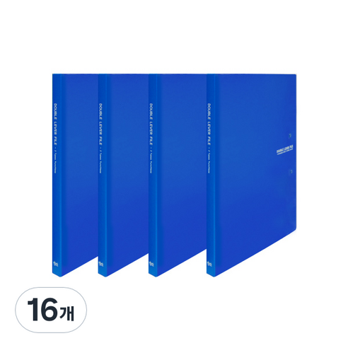 노블 합지 더블레버화일 A4, 파랑, 16개