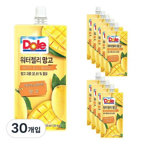 돌 워터 젤리 망고, 130ml, 30개입