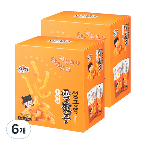 전상식 설곤약 향라맛 20p, 360g, 6개