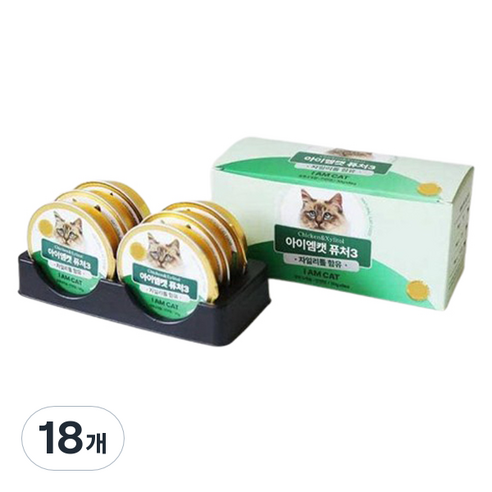 아이엠캣 고양이 퓨처3 습식사료, 30g, 18개, 치킨(자일리톨 함유)