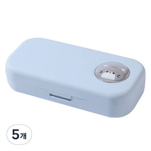 비투윈 실용적인 필통, 블루, 5개