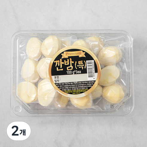 아산율림 깐밤 특, 300g (100g x 3입), 2개