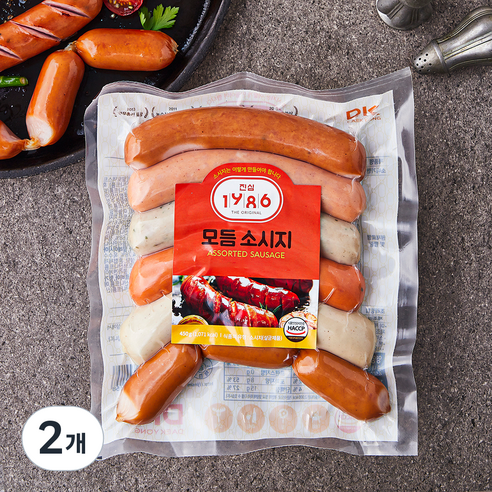 모듬 소시지, 450g, 2개