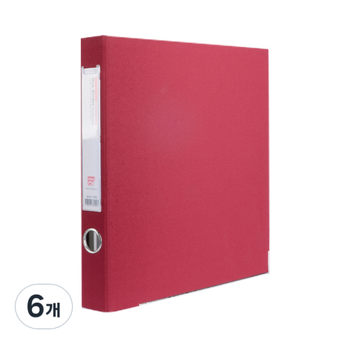 알파 웹D링 바인더 A4 3공 3cm AB948-7, 적색, 6개