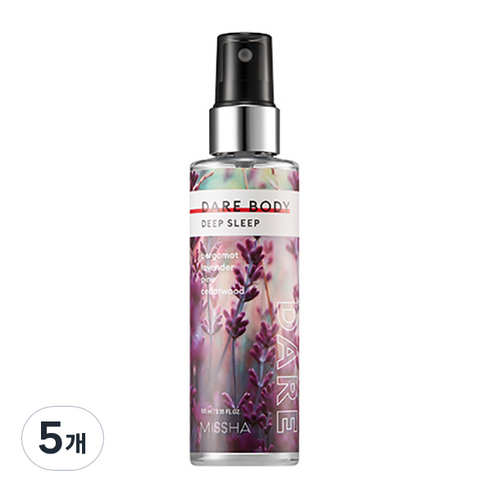 미샤 데어 바디 미스트 푹잠유도제, 105ml, 5개