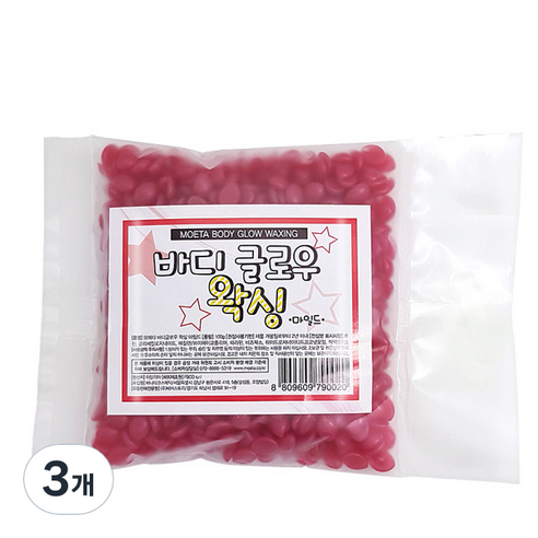 모에타 바디 글로우 왁싱 마일드, 100g, 3개