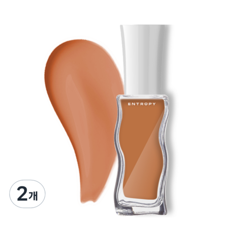엔트로피메이크업 필 오프 네일, 브릭오렌지, 10ml, 2개