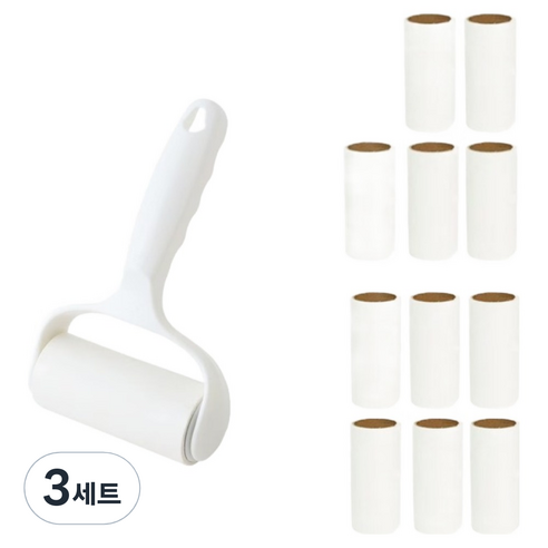 원이네 사선컷팅 테이프 클리너 핸들 + 리필 12p 세트, 3세트
