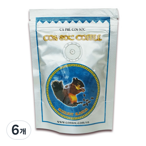콘삭 헤이즐넛향 분쇄 원두커피, 250g, 핸드드립, 6개