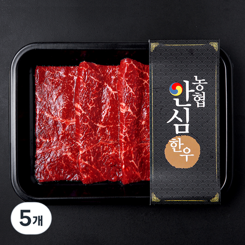 농협안심한우 보섭살 1등급 구이용 (냉장), 5개, 200g