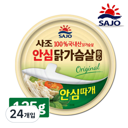 사조 안심 닭가슴살, 135g, 24개