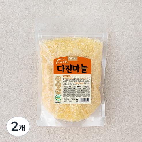 가나 다진마늘, 250g, 2개