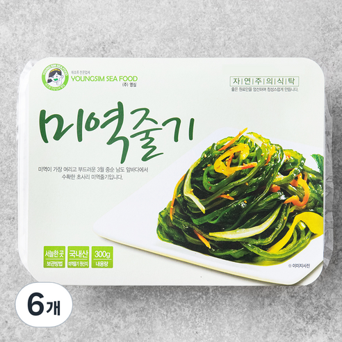 미역줄기, 300g, 6개