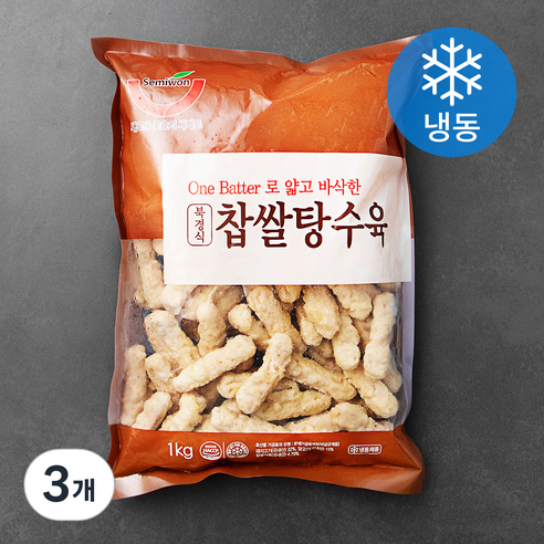 세미원 북경식 찹쌀탕수육 (냉동), 1kg, 3개