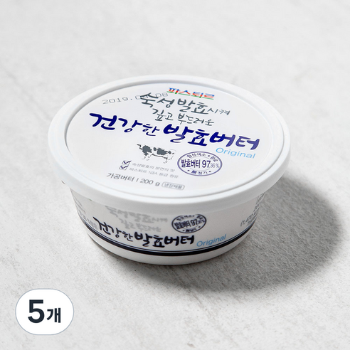 파스퇴르 건강한 발효버터 오리지널, 200g, 5개