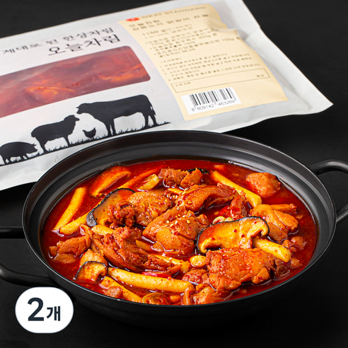 오늘차림 강원도식 닭갈비 전골 2~3인분, 1.15kg, 2개