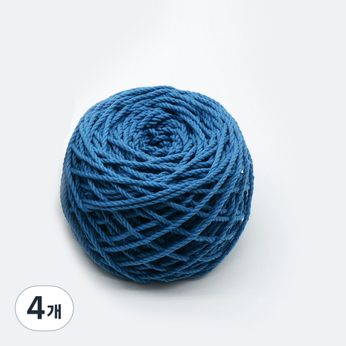 마크라메 색상 면사 3mm 100g, 틸블루, 4개