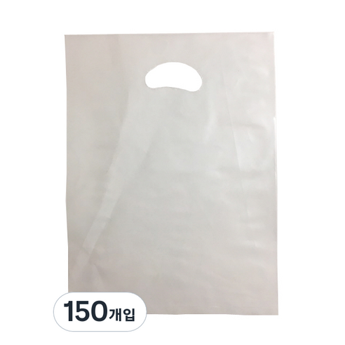 팩스타 펀칭 비닐 포장봉투 가로 25cm x 세로 35cm PE25, 투명, 150개입