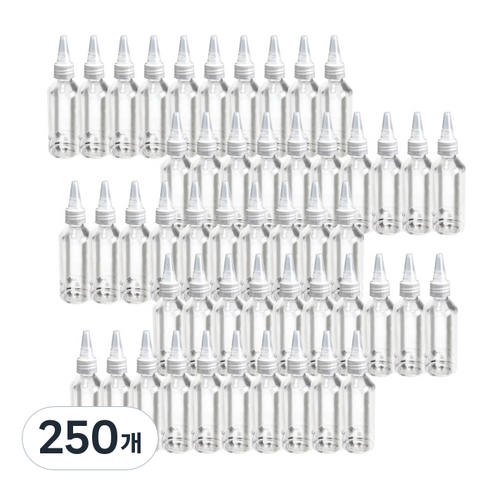 아리코 소분공병 뾰족캡 소분용기 100ml, 250개