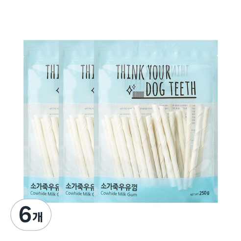 띵크유어도그티 딩고 스틱껌, 우유맛, 6개