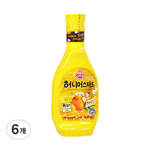 오뚜기 허니머스타드 소스, 535g, 6개