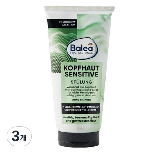 발레아 프로페셔널 두피케어 스칼프 센서티브 컨디셔너, 200ml, 3개