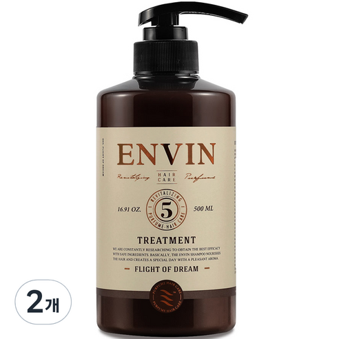 앙방 단백질 퍼퓸 헤어케어 트리트먼트 플라잇오브드림, 500ml, 2개