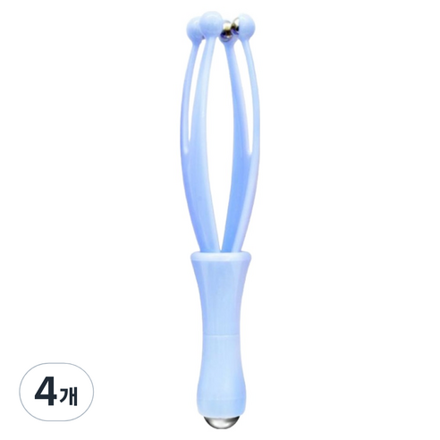 앙멧 손 마사지 지압봉, 4개, 블루