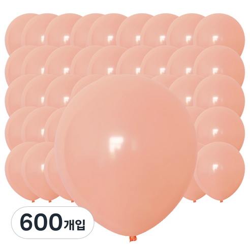 윰스 마카롱컬러 이벤트풍선, 오렌지, 600개입