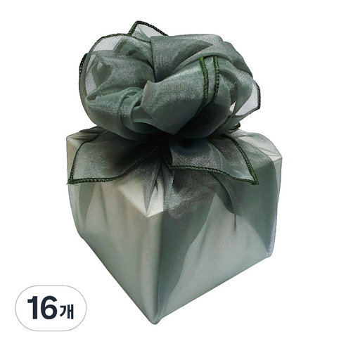 봄91 TS-870 크리스탈 보자기 45 x 45 cm, 카키, 16개