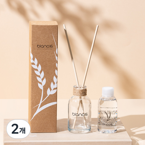 블랑16 내츄럴 베이스 디퓨저 120ml + 섬유스틱 7p, 플로럴가든, 2개