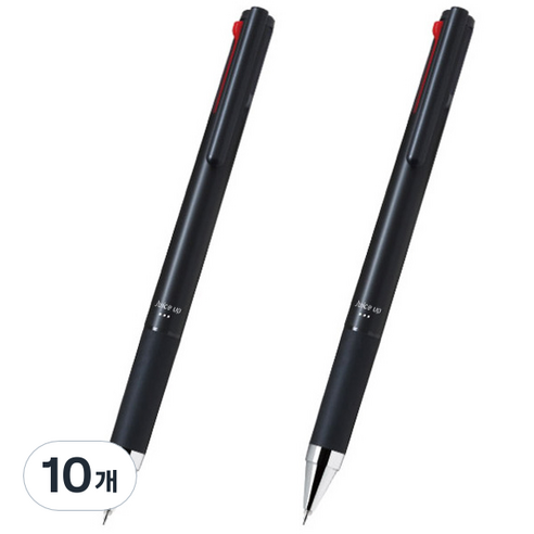 파이롯트 다기능 젤잉크 쥬스업 3색 다색펜 0.4mm, 블랙, 10개